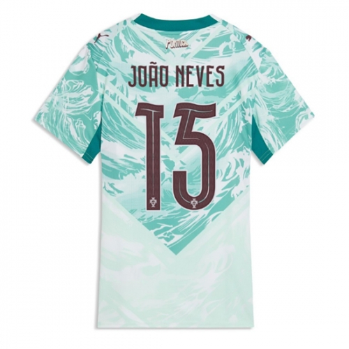 Billige Fotballdrakt Portugal Joao Neves #15 Replika Bortedrakt Dame VM 2026 Kortermet Billige Fotballdrakt Portugal Joao Neves #15 Replika Bortedrakt Dame VM 2026 Kortermet